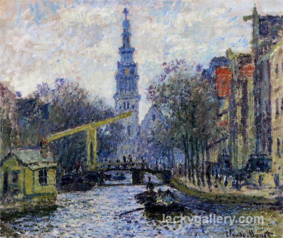 Canal in Amsterdam by Claude Monet paintings reproduction